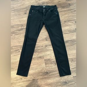 Hudson Low Rise Black Jeans Denim Flaps Slim W422DCN